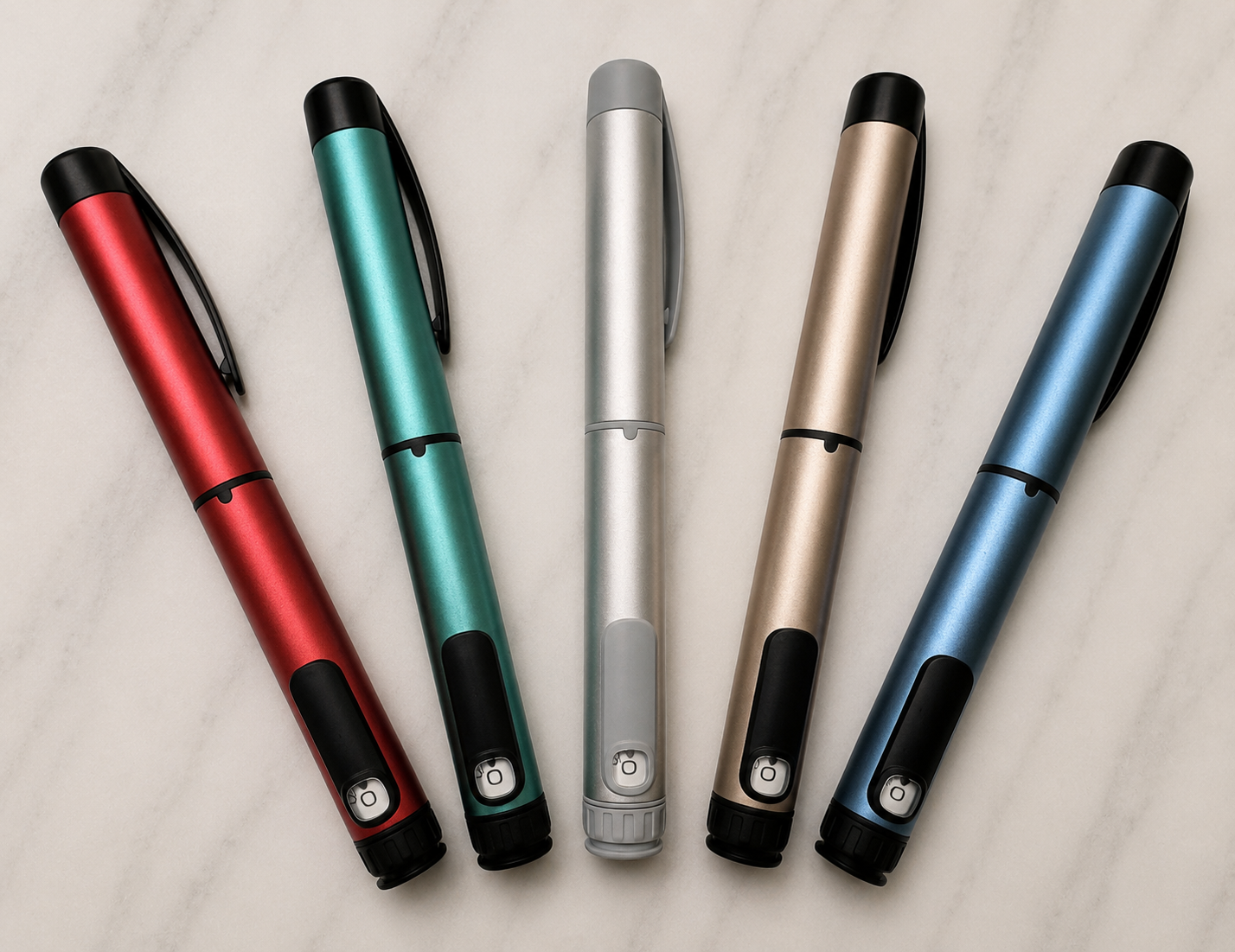 Reusable Peptide Injection Pen w/FREE cartridge – Adjustable Dose Dial, Fits 3ml Cartridges, Less Waste, Portable Injector for Home & Travel