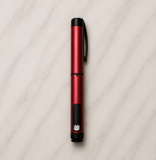 Reusable Peptide Injection Pen w/FREE cartridge – Adjustable Dose Dial, Fits 3ml Cartridges, Less Waste, Portable Injector for Home & Travel