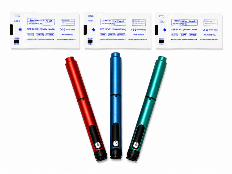 3 Pack V2 Hybrid Reusable Peptide Injection Pen PLUS 3 Bonus Cartridges