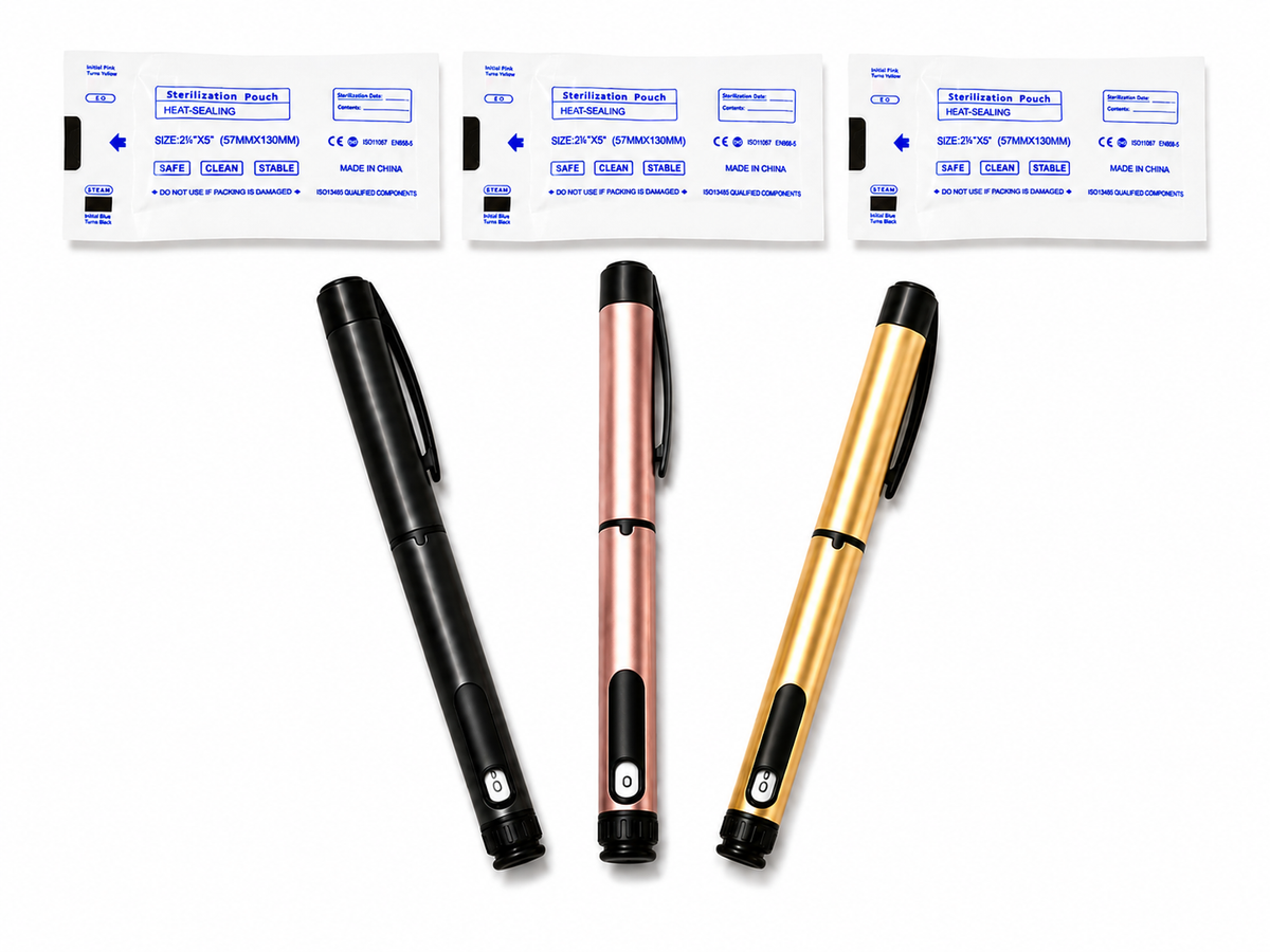3 Pack Reusable Peptide Injection Pen w/3 FREE cartridges